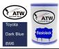 Preview: Toyota, Dark Blue, 8W6: 500ml Lackdose, von ATW Autoteile West.